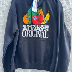 Adidas Black Graphic Men's hoodie Sweater size medium